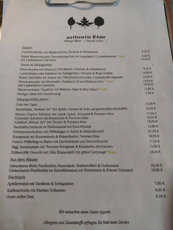 Menu_Fuldaer Haus_(Wasserkuppe)_immagine_4