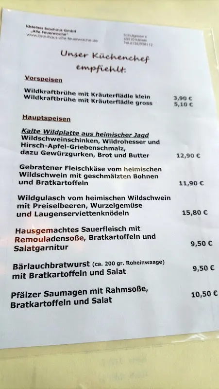 Menu_Idsteiner Brauhaus Alte Feuerwache GmbH_Idstein_immagine_4