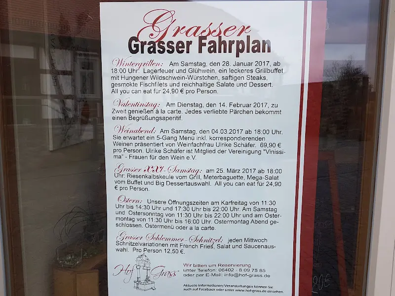 Menu_Restaurant und Biergarten Hof Grass_Hungen_immagine_3