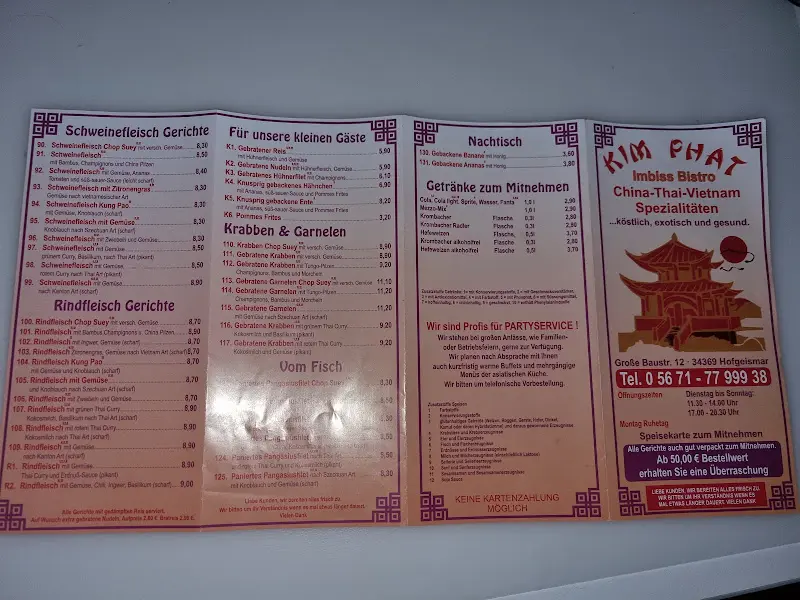 Menu_Kim Phat_Hofgeismar_immagine_4