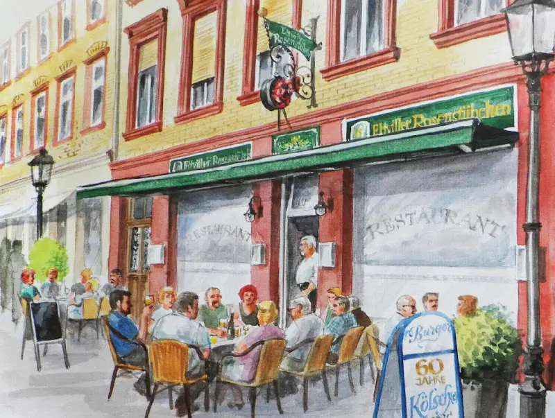 Eltviller Rosenstübchen ristorante a Rhein