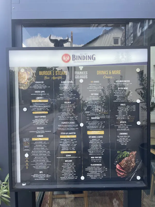 Menu_FRANKIES Steak & Burger Haus_Kelsterbach_image_1