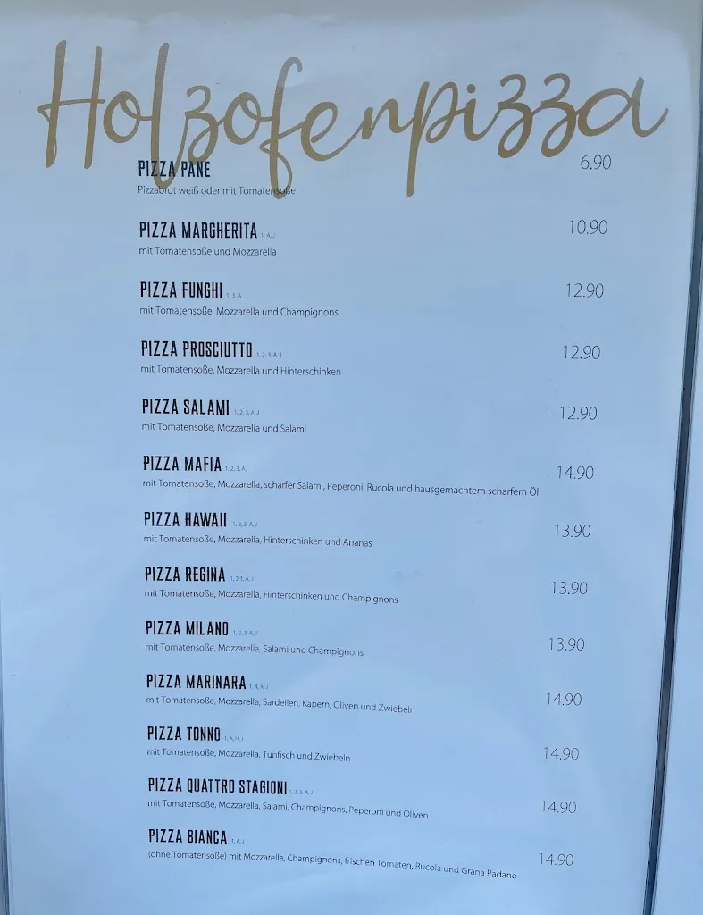 Menu_Ristorante Pizzeria 