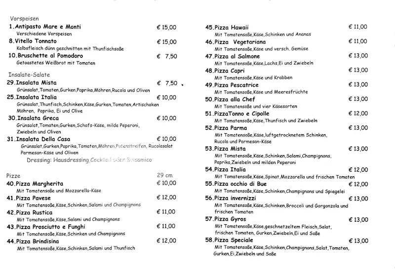 Menu_Ristorante Pizzeria bei Maurizio_Korbach_image_2