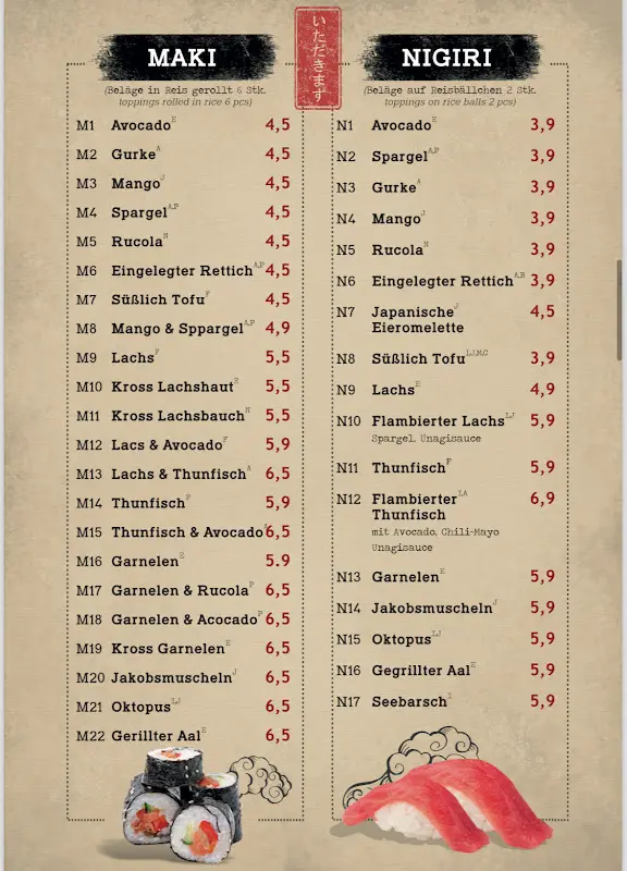 Menu_Leonardo Tokyo_Lampertheim_image_2