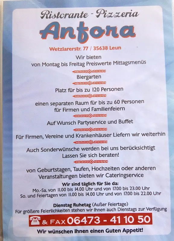 Menu_Ristorante Pizzeria Anfora_Leun_image_1