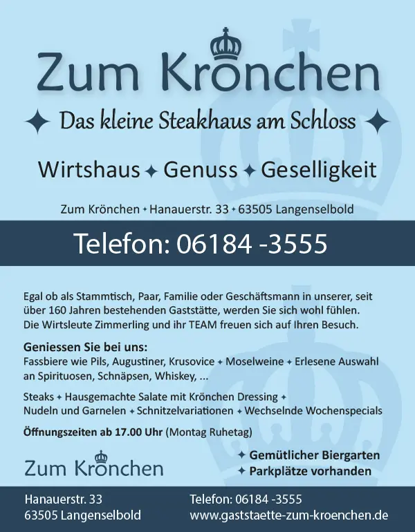 Menu_Gaststätte ZUM KRÖNCHEN mit Biergarten_Langenselbold_image_1