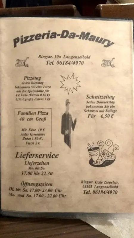 Menu_Pizzeria Da Maury_Langenselbold_immagine_3