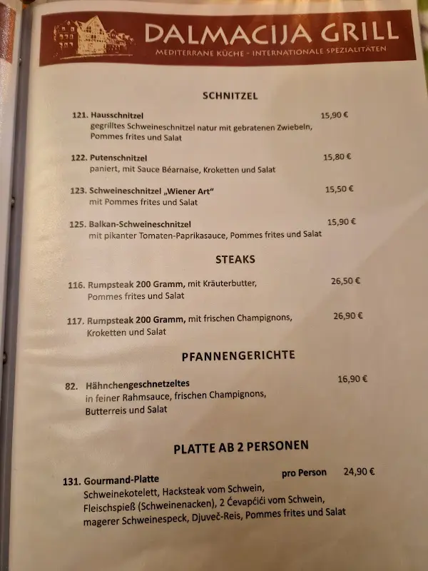 Menu_Dalmacija Grill Lauterbach/ Hessen_(Hessen)_immagine_2