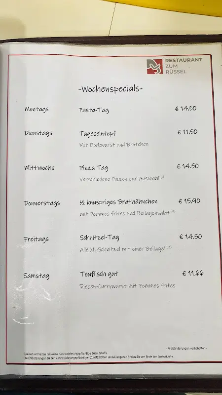 Menu_Lohfeldener Rüssel Restaurant - Frühstück Kassel_Lohfelden_image_1