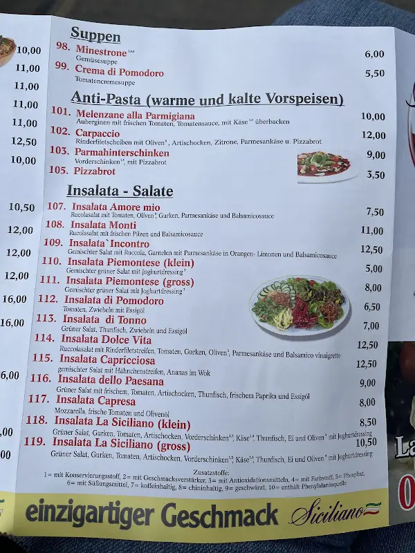 Menu_Pizzeria Siciliano_Lohfelden_immagine_3