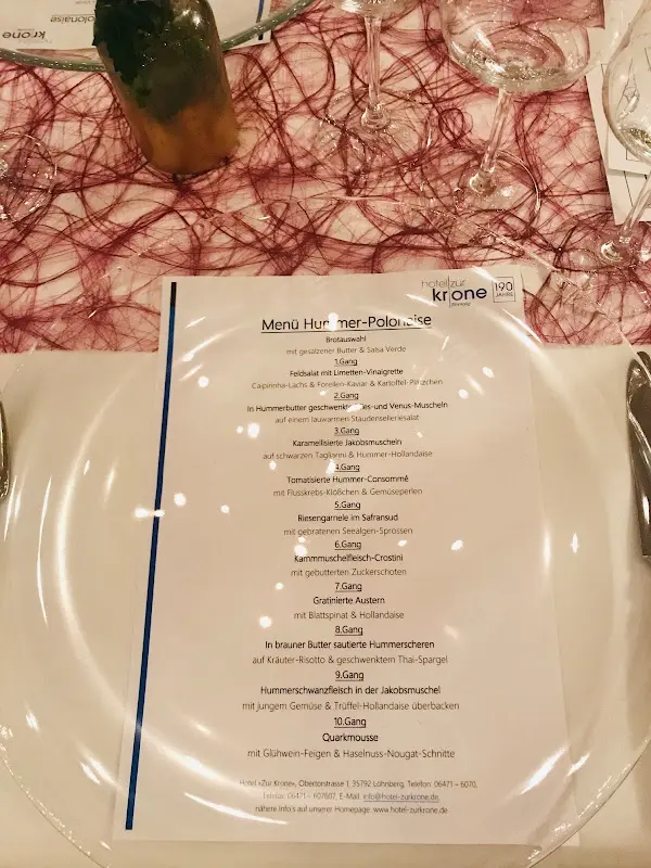 Menu_Restaurant Hotel „Zur Krone“_Löhnberg_image_1