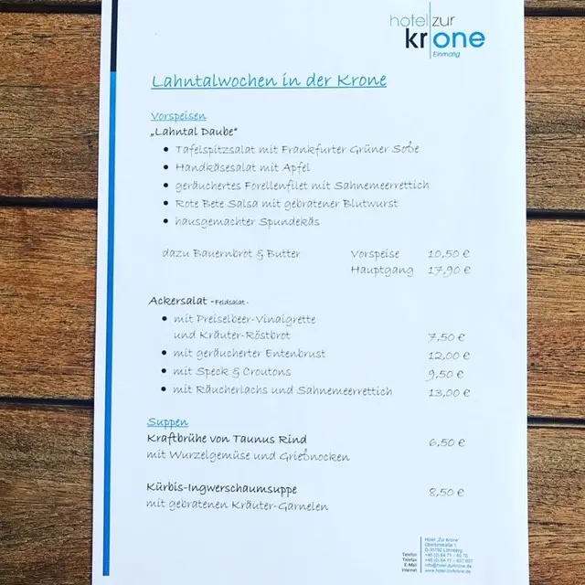 Menu_Restaurant Hotel „Zur Krone“_Löhnberg_image_4