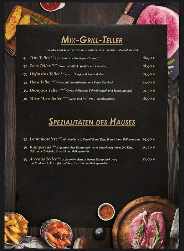 Menu_Griechisches Restaurant Poseidon Weilburg_Weilburg_image_3