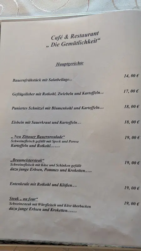 Menu_Restaurant „Die Gemütlichkeit“_Zittau_image_1