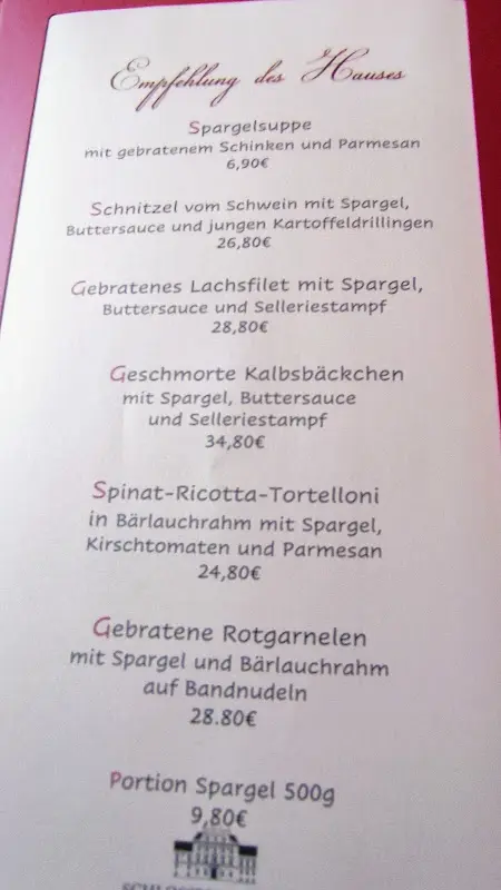 Menu_Schlossrestaurant Oranienburg - Lieschen & Louise_Oranienburg_image_1