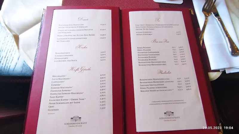 Menu_Schlossrestaurant Oranienburg - Lieschen & Louise_Oranienburg_image_3