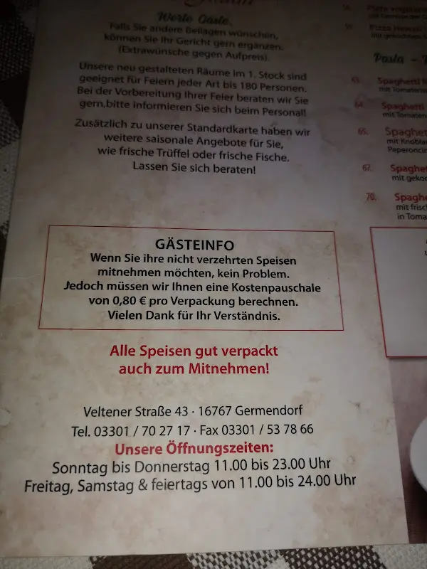 Menu_Hotel-Restaurant-Pizzeria Da Gianni_Oranienburg_immagine_2