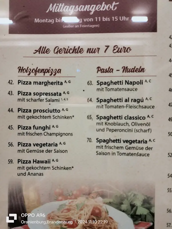 Menu_Hotel-Restaurant-Pizzeria Da Gianni_Oranienburg_immagine_4