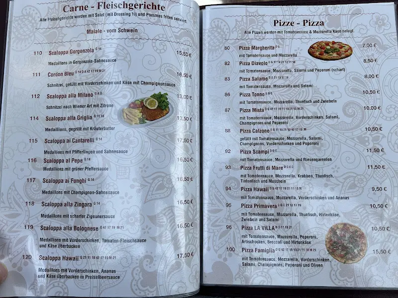 Menu_La Villa_Oranienburg_immagine_2
