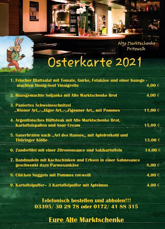 Menu_Alte Marktschenke_Pritzwalk_immagine_2
