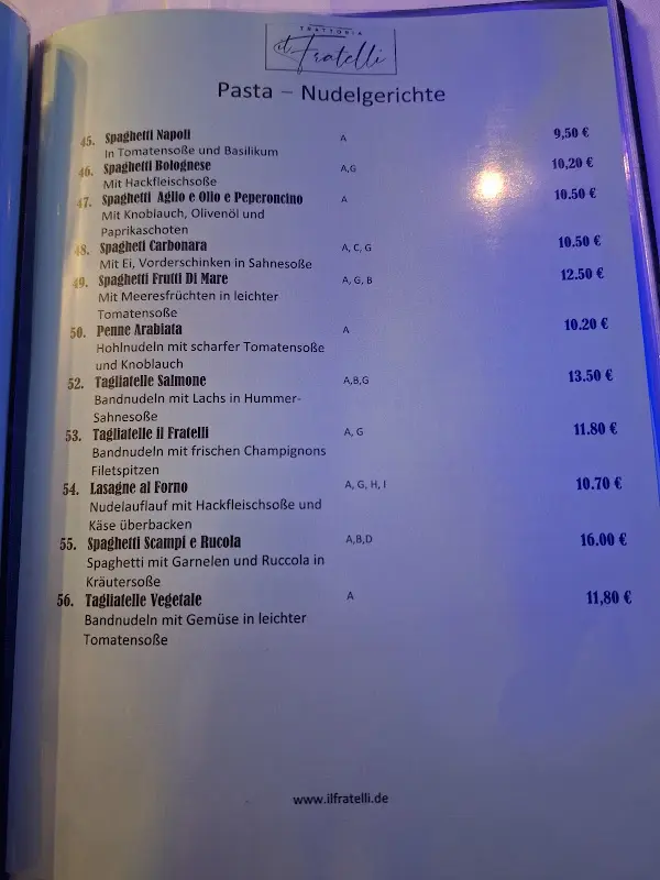Menu_Trattoria Il Fratelli in der Blauen Kugel_Cunewalde_image_2