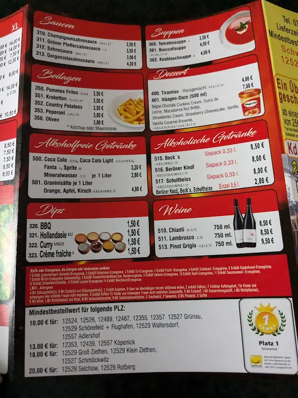 Menü_Fero’s Pizzeria Schönefeld_Schönefeld_Bild_3