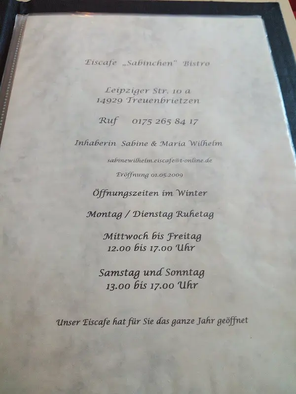 Menu_Sabinchen - Eiscafé - Bistro_Treuenbrietzen_image_1