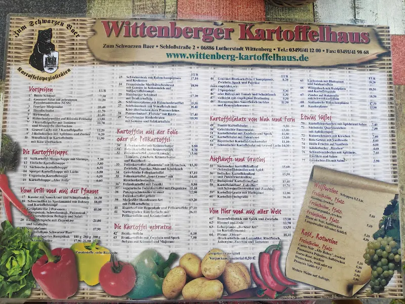 Menu_Wittenberger Kartoffelhaus Zum Schwarzen Bär_Wittenberg_image_1