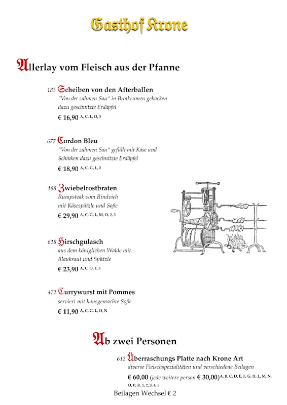 Menu_Gasthof Krone_Füssen_image_3