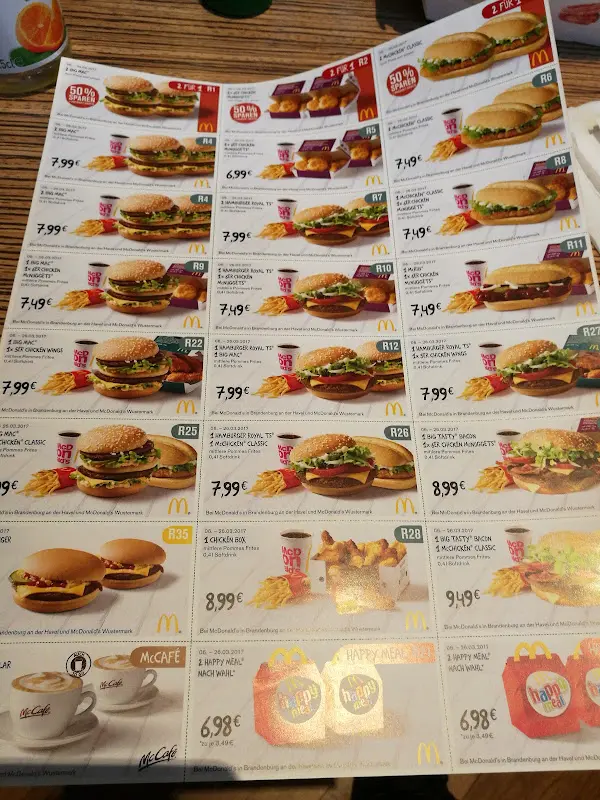 Menu_McDonald's Restaurant_Wustermark_immagine_2