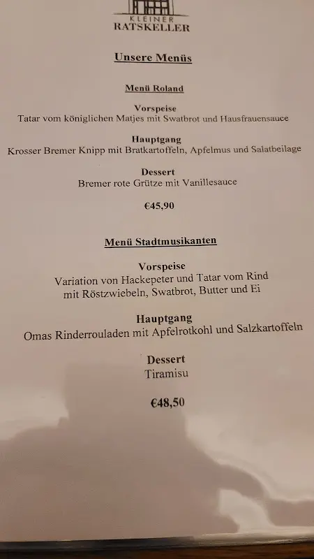 Menu_Kleiner Ratskeller_Bremen_image_2