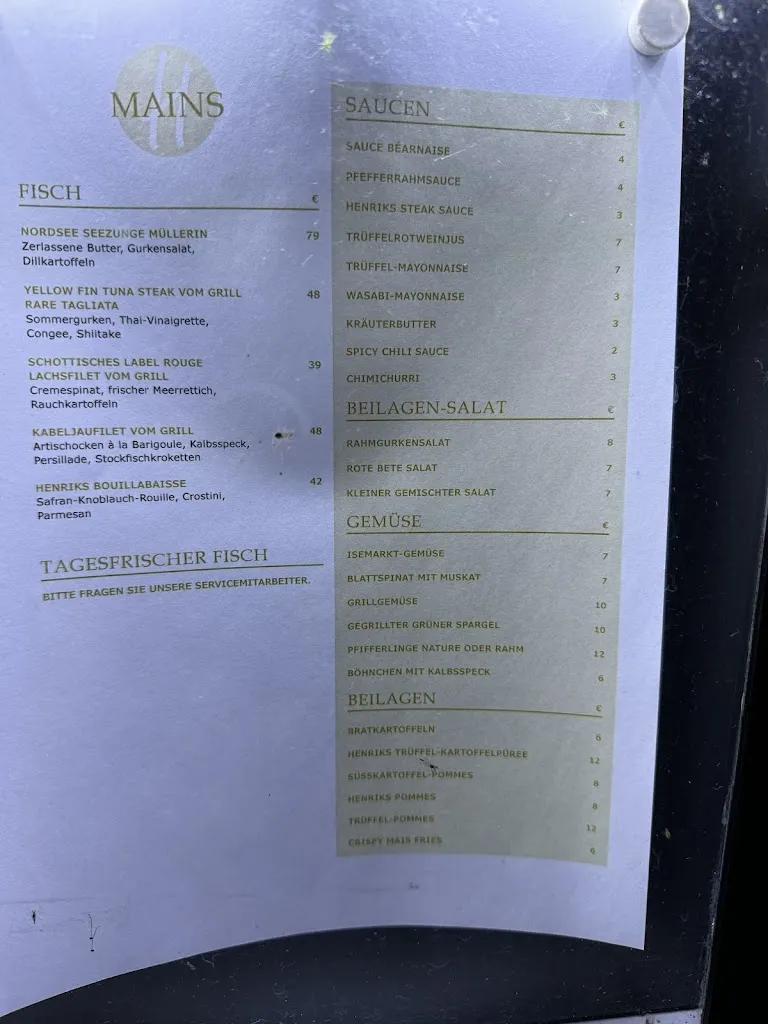 Menu_Restaurant HENRIKS_Hamburg_image_1