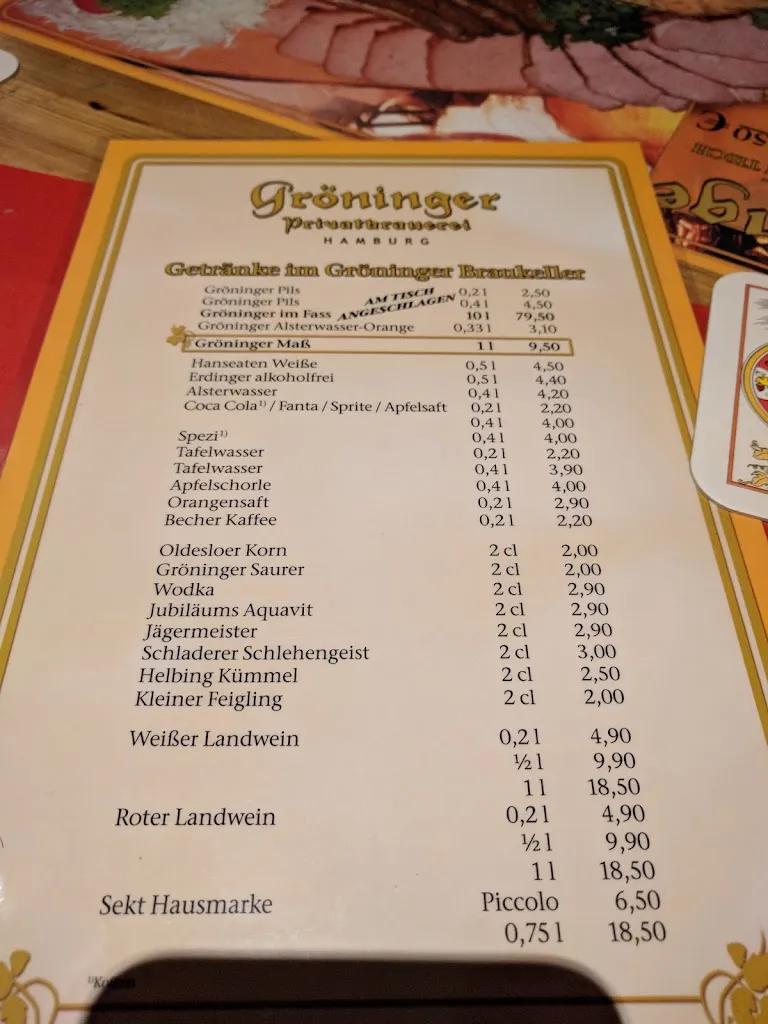 Menu_Gröninger Privatbrauerei Hamburg_Hamburg_image_2