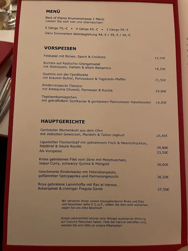 Menu_Kleine Brunnenstrasse 1_Hamburg_image_1