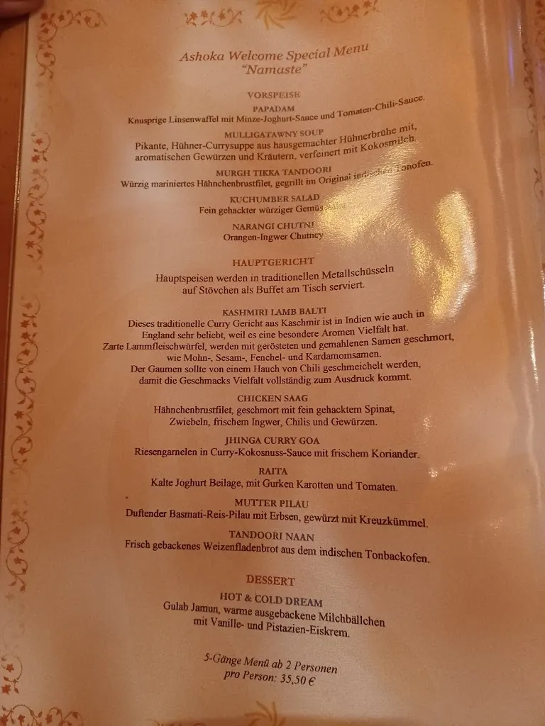 Menu_ASHOKA Indisches Restaurant_Hamburg_image_1