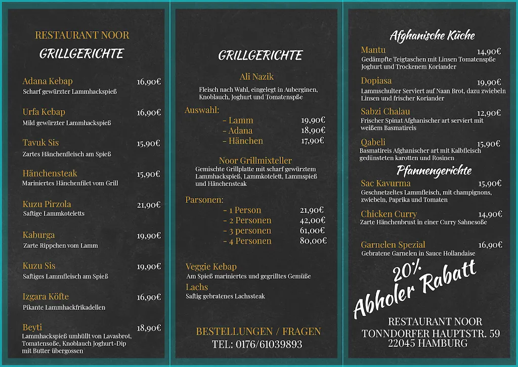 Menu_NOOR - Oriental Restaurant_Hamburg_immagine_1