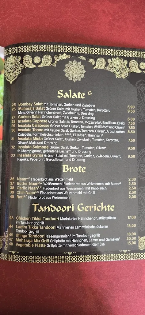 Menu_Maharaja indisches restaurant_Fulda_image_4