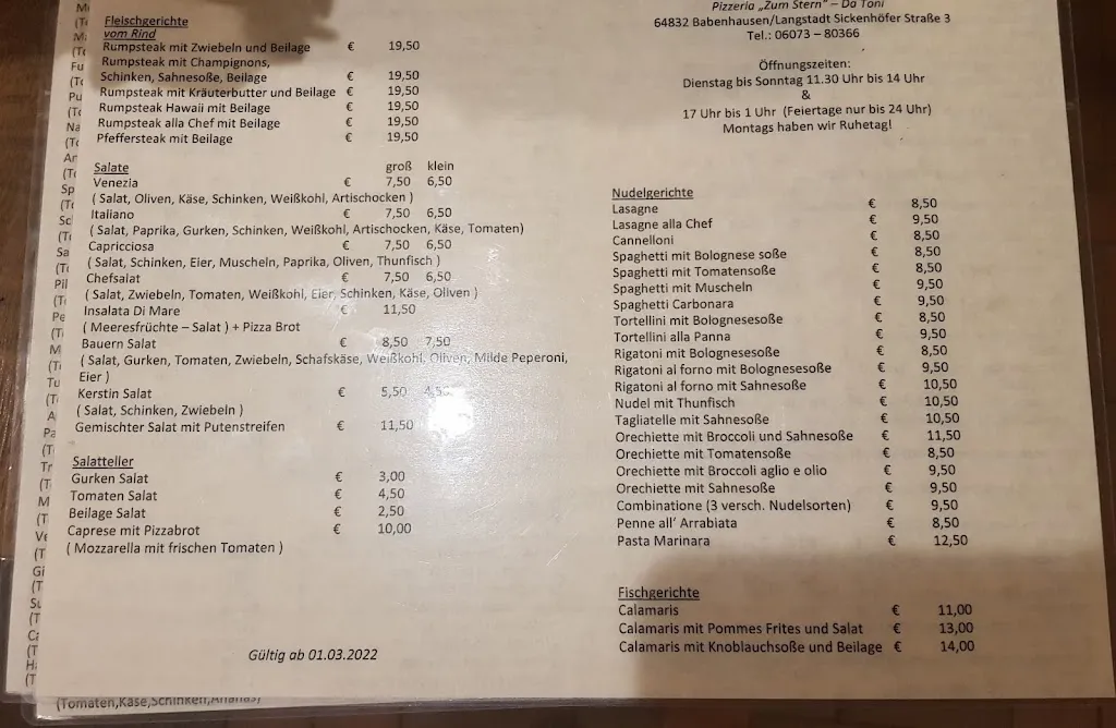 Menu_Zum Stern Da Toni_Babenhausen_image_2