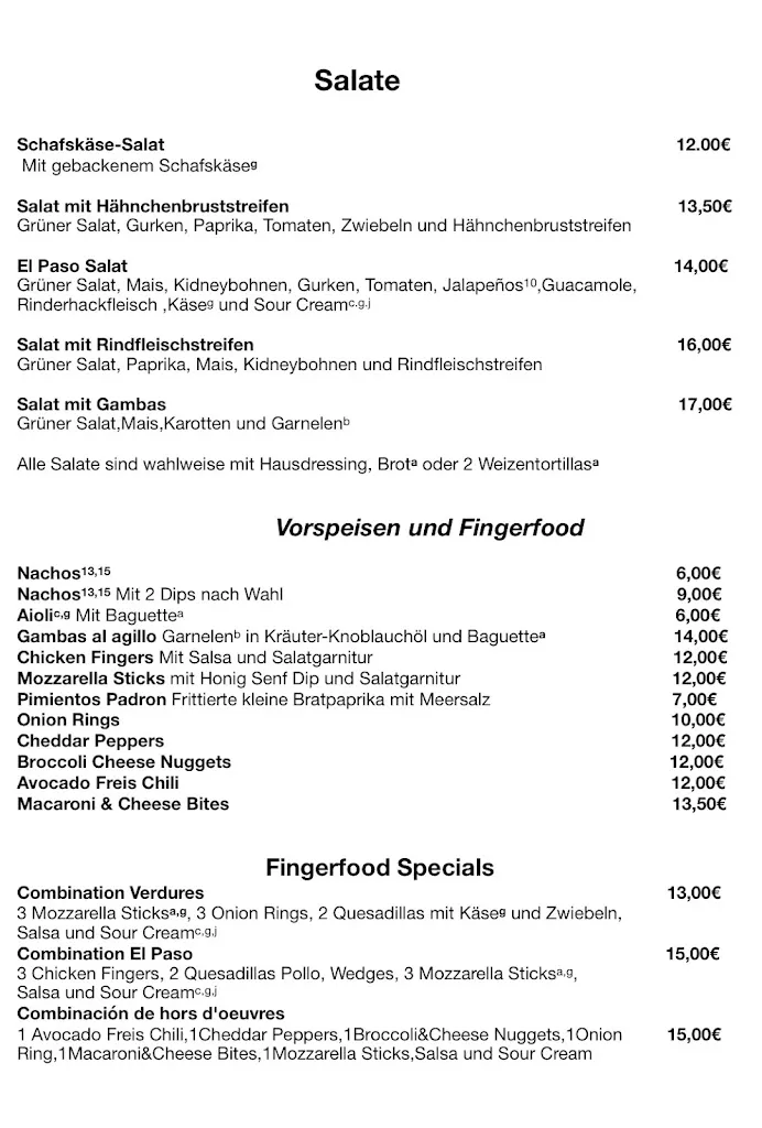 Menu_El Paso Restaurant_Babenhausen_image_4