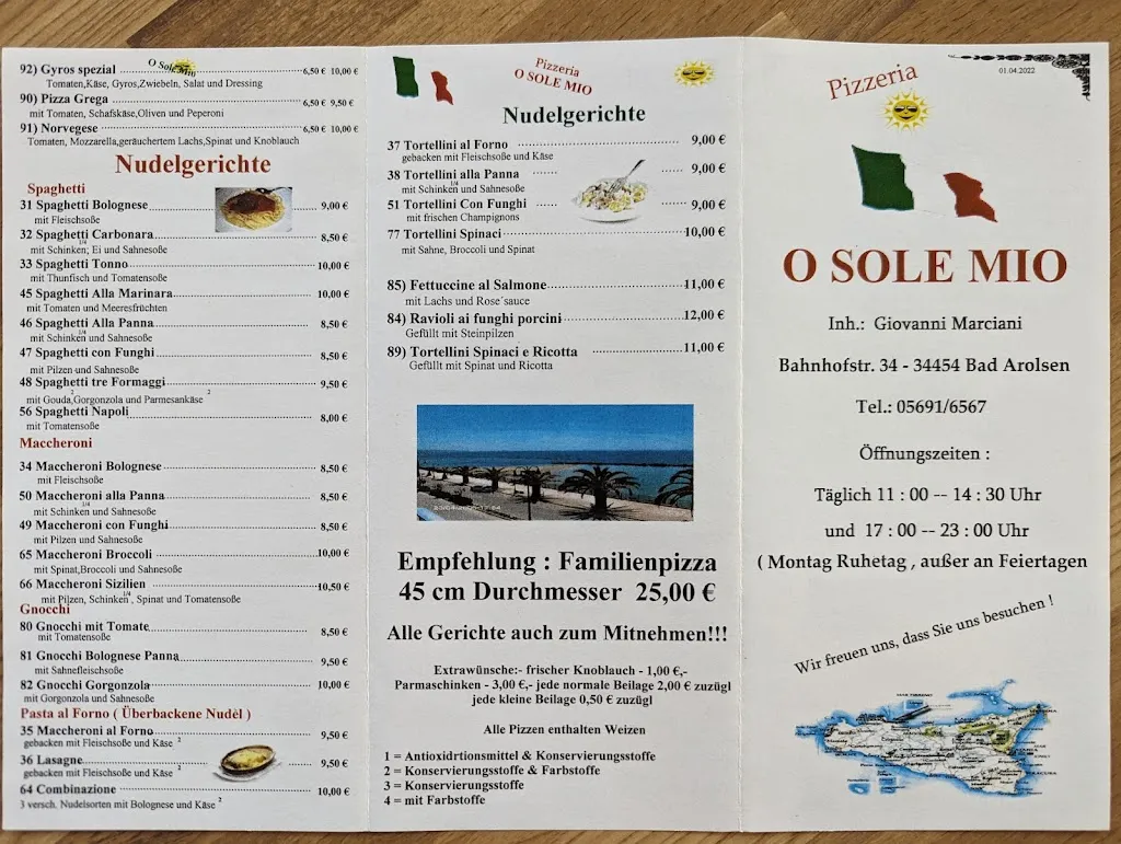 Menu_Pizzeria O Sole Mio_Arolsen_image_2
