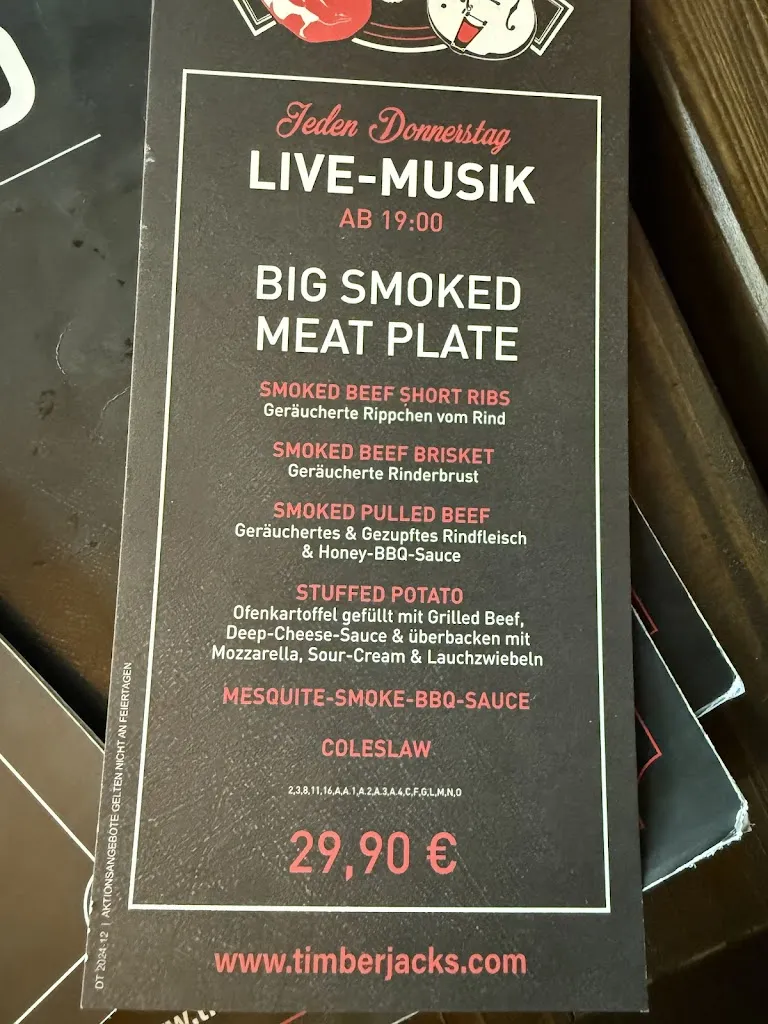 Menu_Timberjacks Bad Hersfeld_Hersfeld_immagine_3