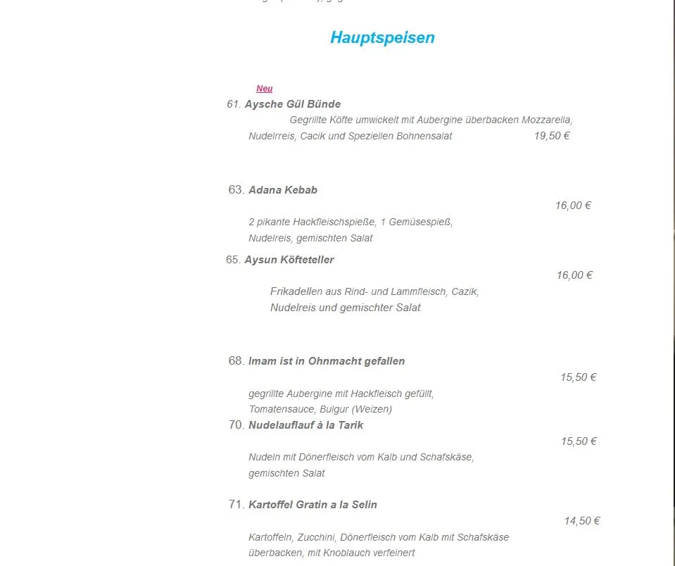 Menu_Uzuns Restaurant_Taunus_imagen_1