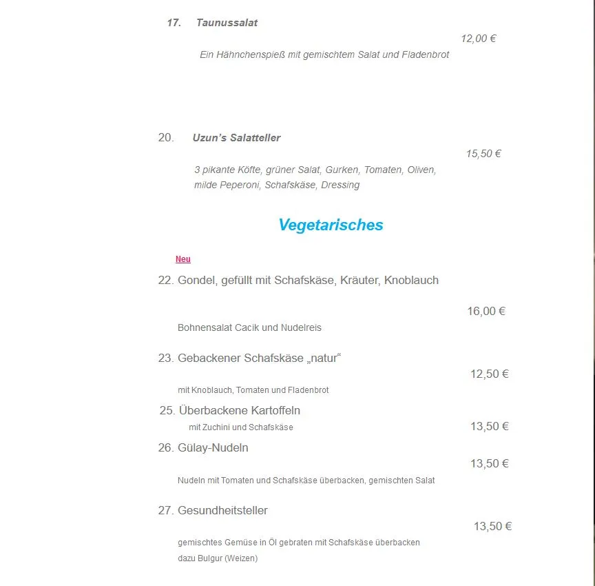 Menu_Uzuns Restaurant_Taunus_imagen_3