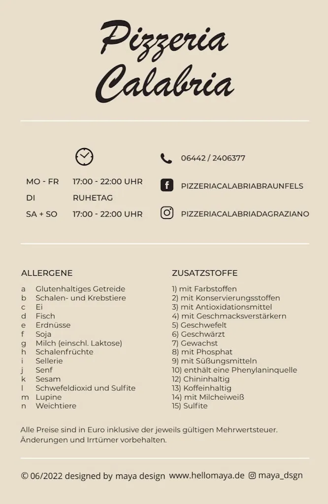 Menu_Pizzeria Calabria_Braunfels_image_1