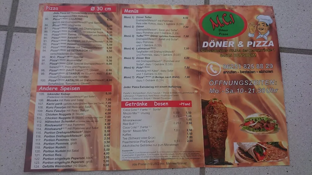 Menu_M.C.K. Döner & Pizza_Bensheim_immagine_4