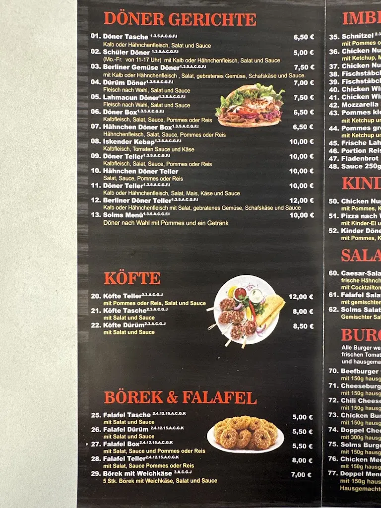 Menu_Solms Döner Haus_Solms_image_1