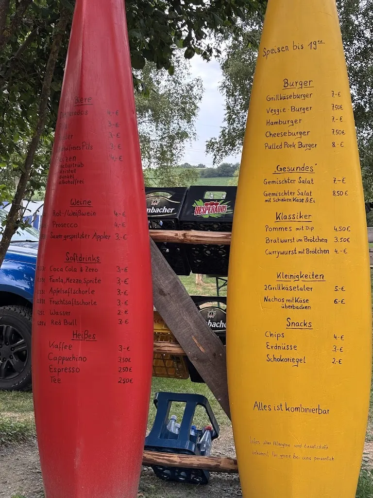 Menu_Beachbar Solms, Zeltplatz Schohleck ,Krumos kanu ,lahn_Solms_image_1