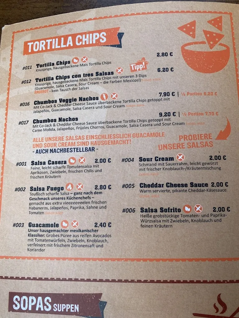 Menu_Chumbos Mexican Grill & Bar | Fulda ALTSTADT_Fulda_image_1