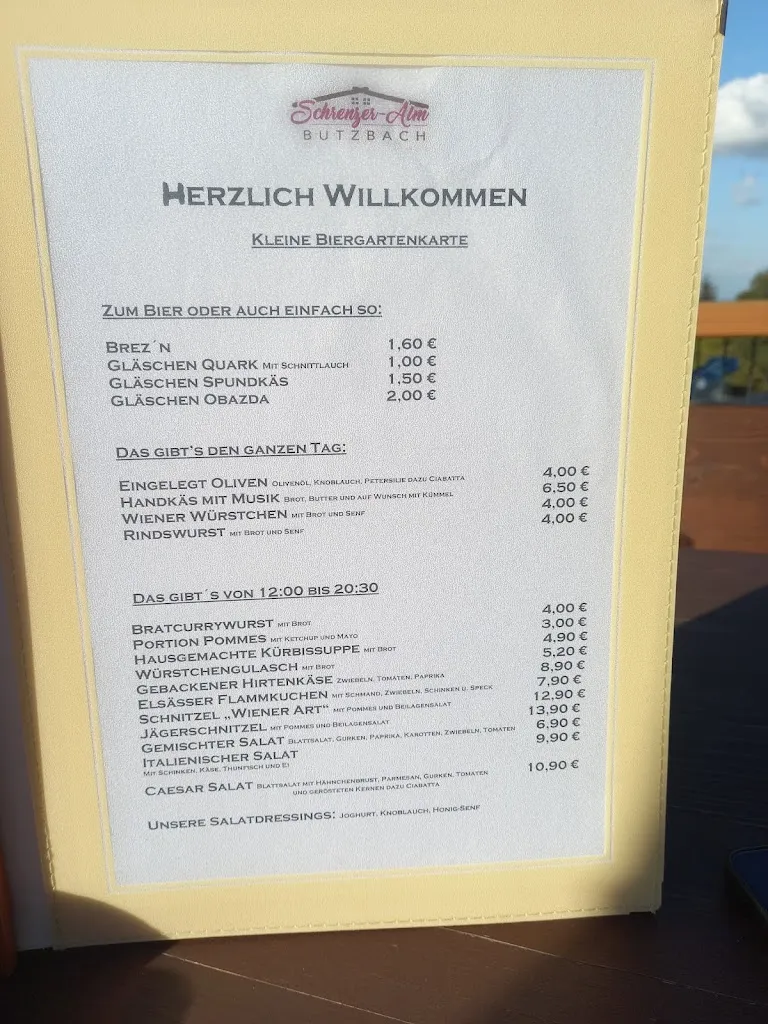 Menu_Schrenzer Alm_Butzbach_immagine_1
